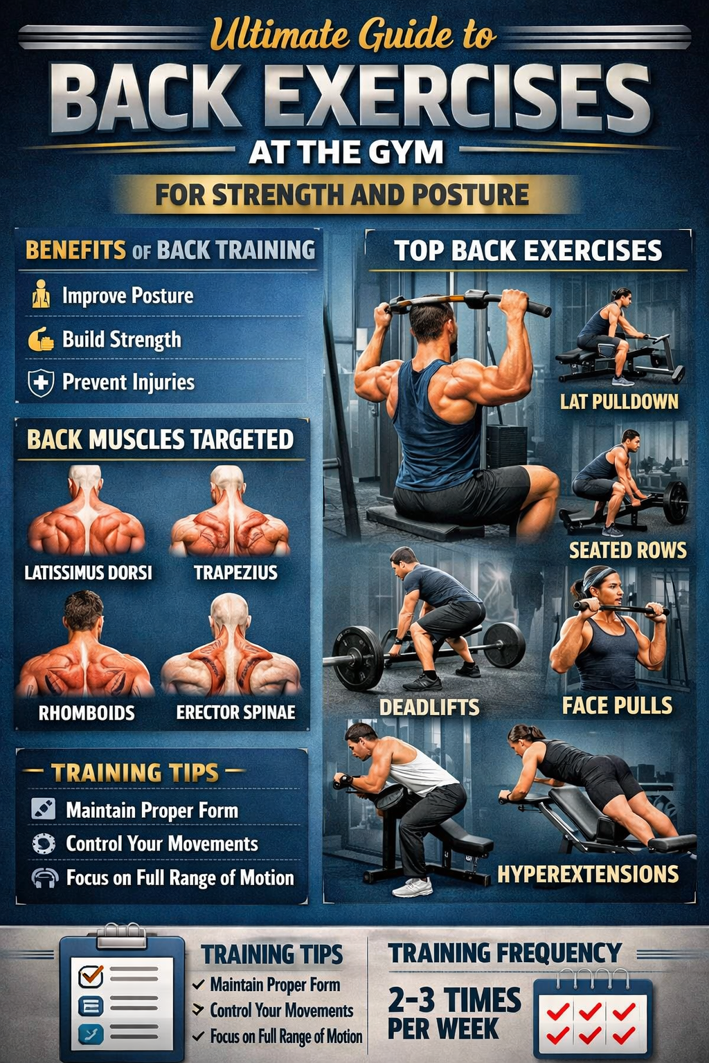 Ultimate Guide to Back Exercises at the Gym for Strength and Posture