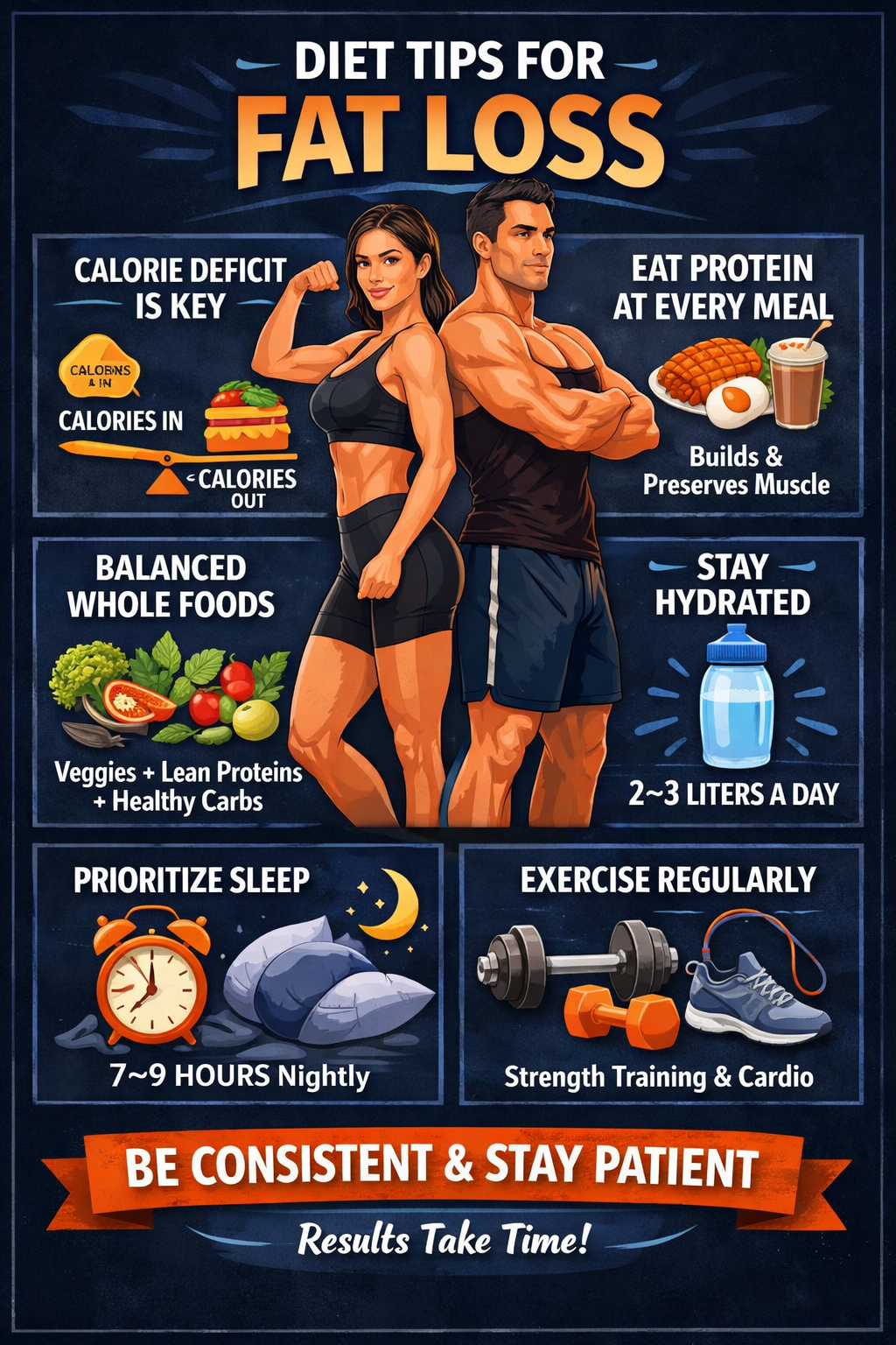 Diet Tips for Fat Loss: A Complete Beginner-to-Advanced Guide