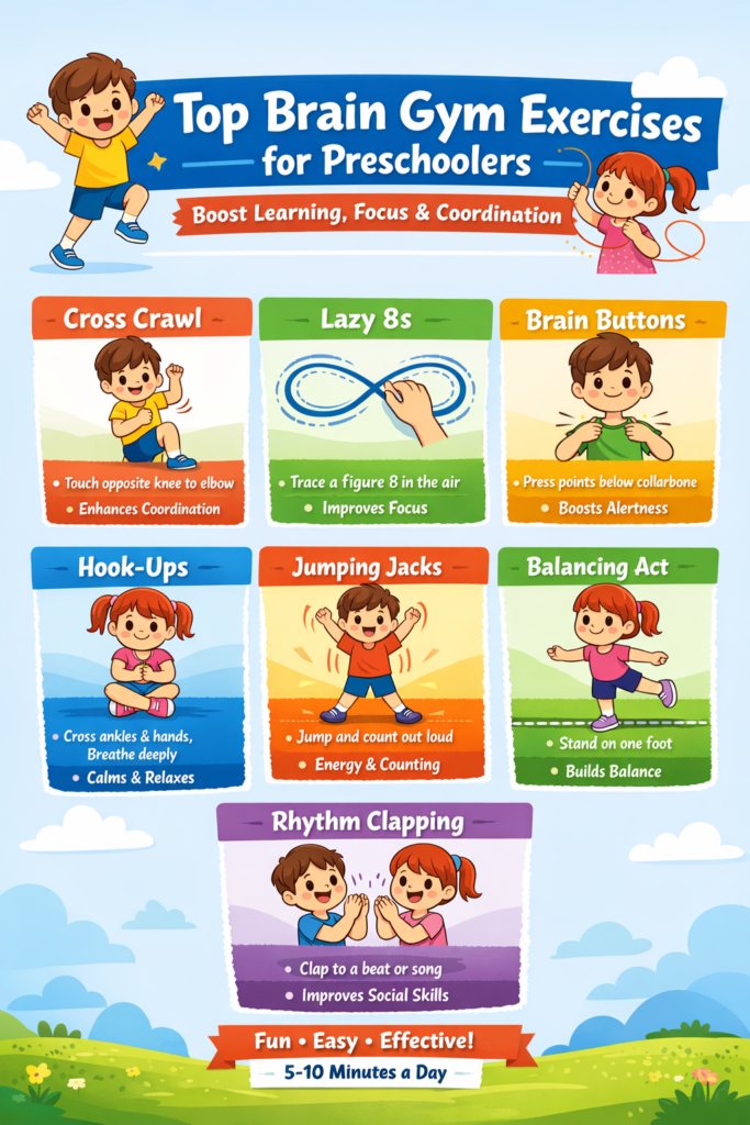 brain gym exercises for prescholors